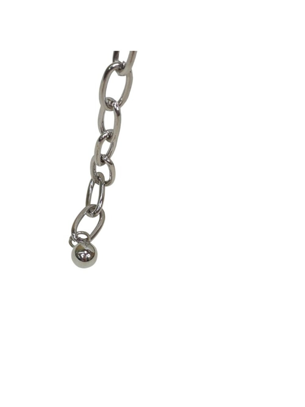 Haute Hippie Gold & Silver Heart Chain Belt L/XL Alloy 1.5" Wide 43"Long w/chain - Picture 9 of 11